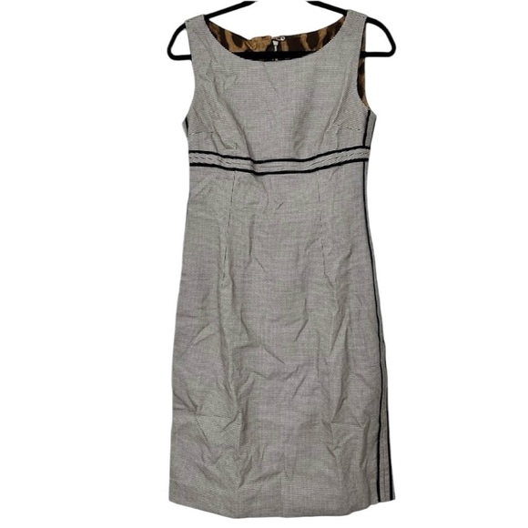 Dolce & Gabbana Houndstooth Plaid Animal Print Shift Dress - Picture 1 of 11